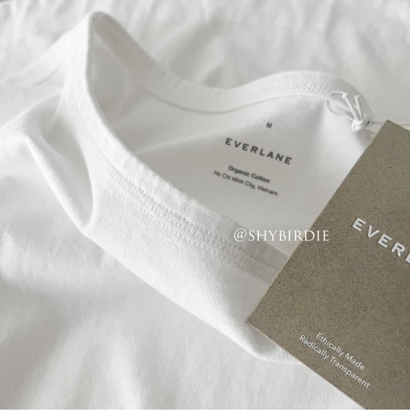 NWT Everlane Mariner T-Shirt Dress, 100% Organic Cotton, White, M - Picture 8 of 16